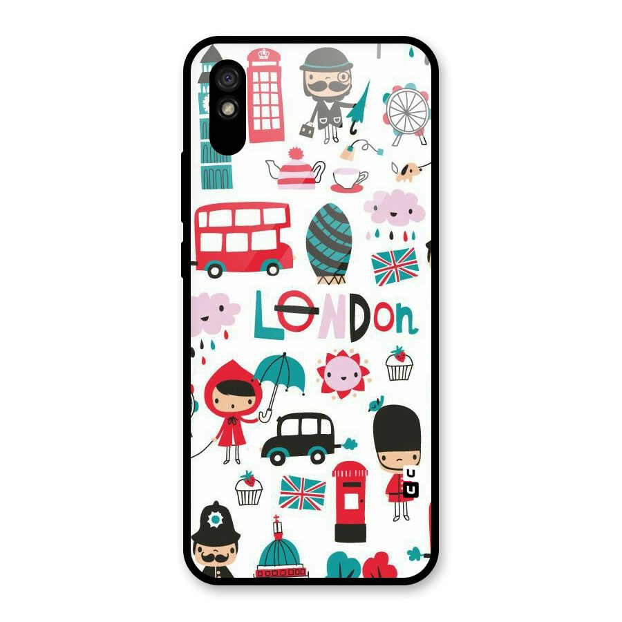 Double Decker Glass Back Case for Redmi 9A