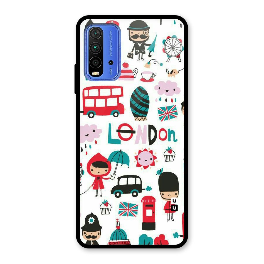 Double Decker Glass Back Case for Redmi 9 Power