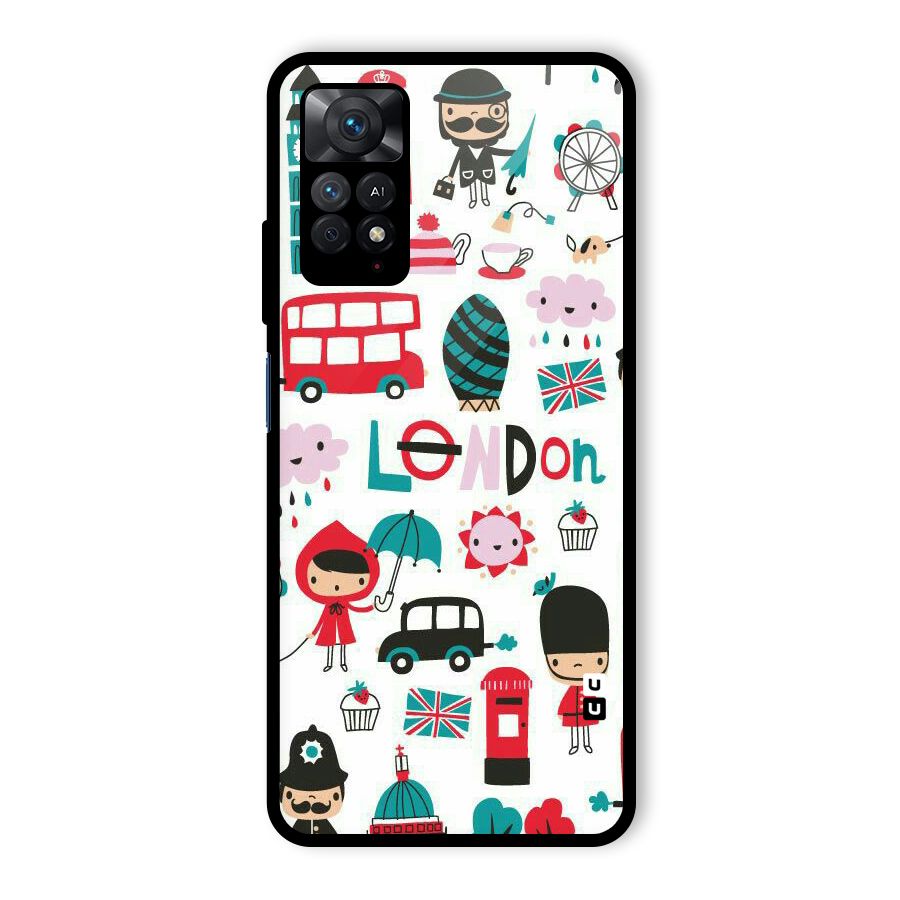 Double Decker Glass Back Case for Redmi Note 11 Pro