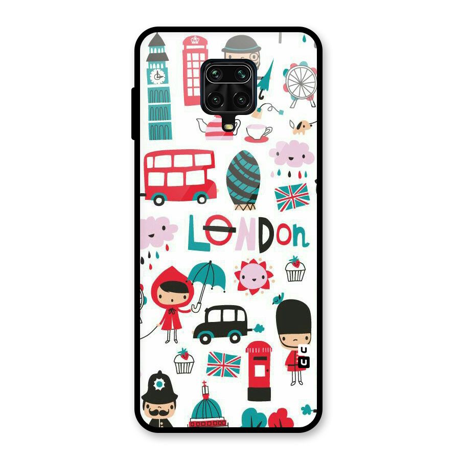 Double Decker Glass Back Case for Redmi Note 9 Pro