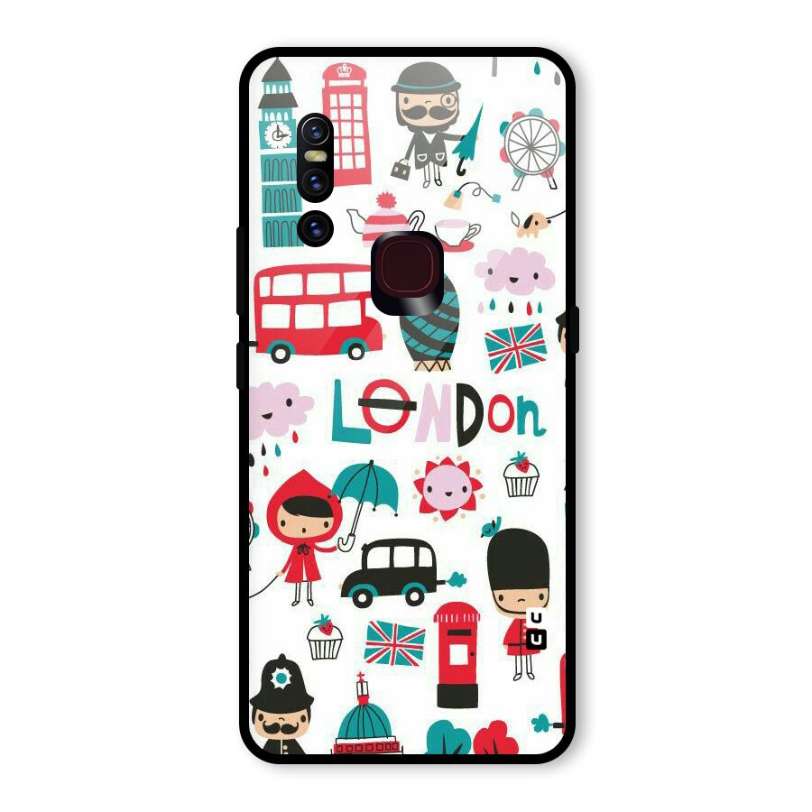 Double Decker Glass Back Case for Vivo V15