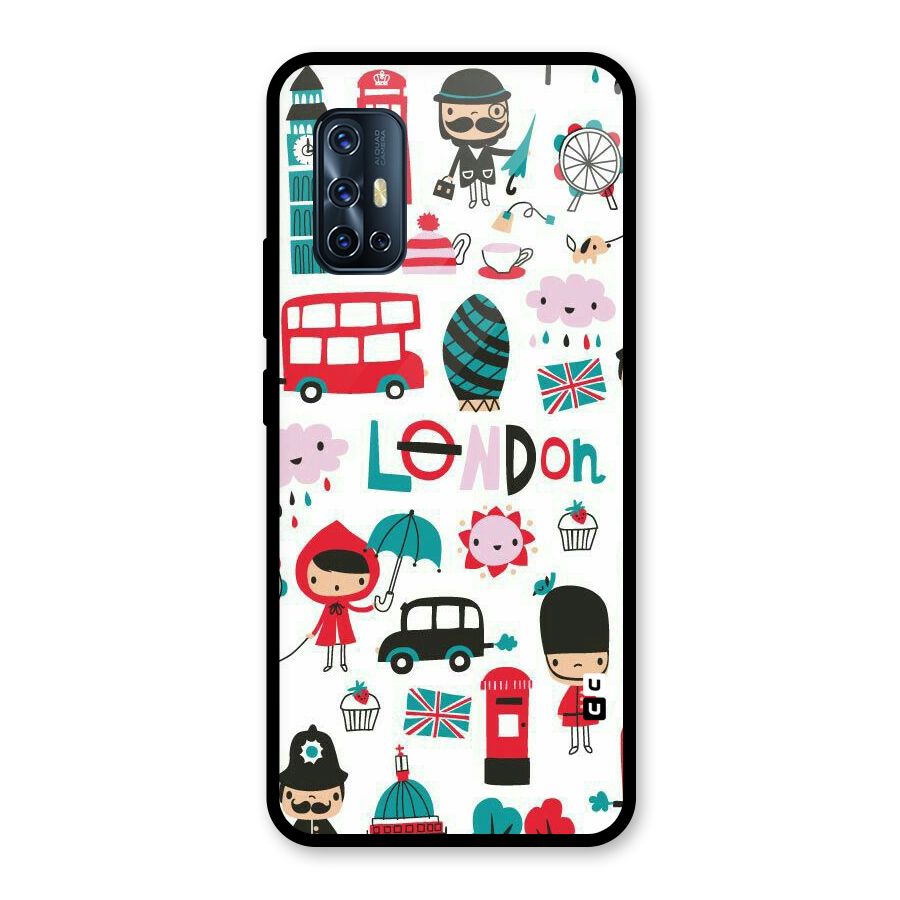 Double Decker Glass Back Case for Vivo V17