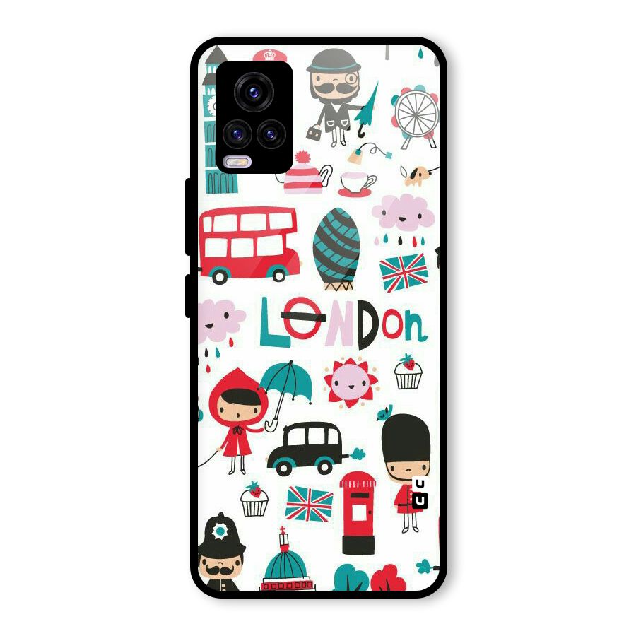 Double Decker Glass Back Case for Vivo V20