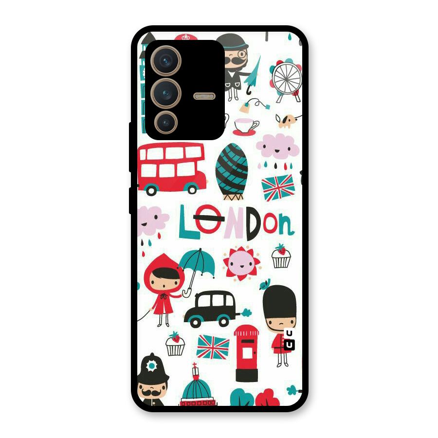 Double Decker Glass Back Case for Vivo V23 5G