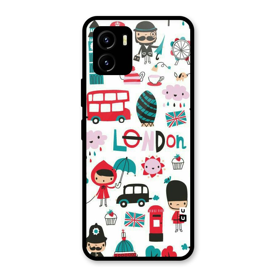 Double Decker Glass Back Case for Vivo Y15s