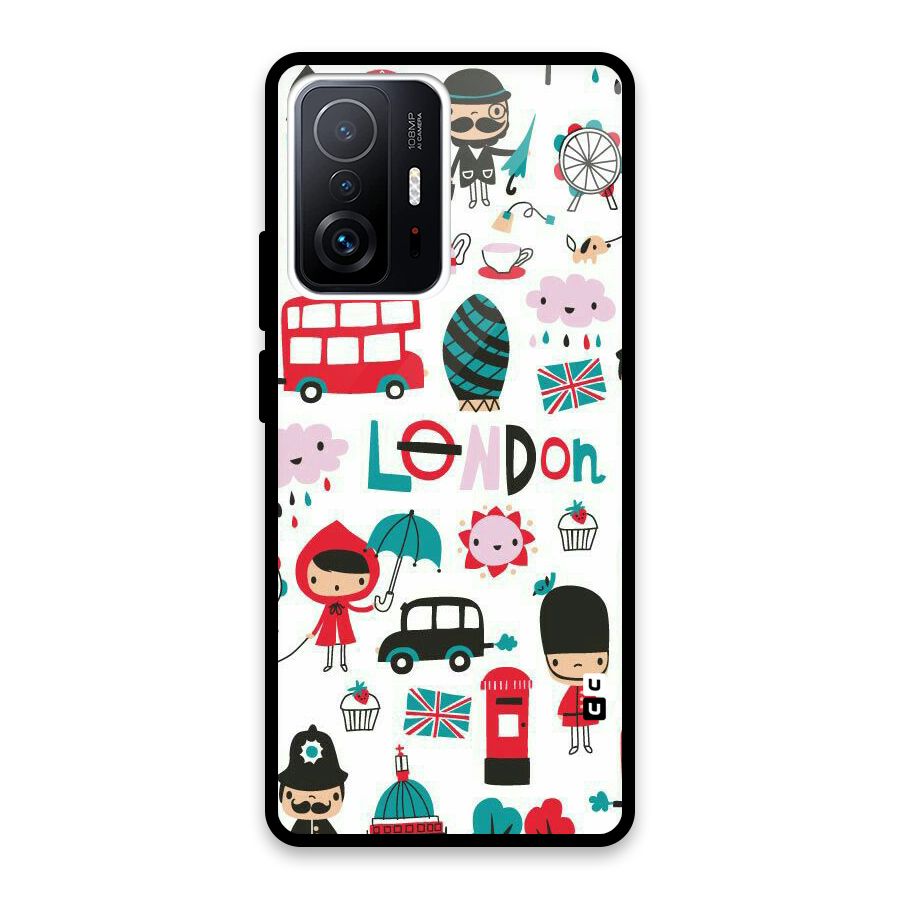 Double Decker Glass Back Case for Xiaomi 11T Pro