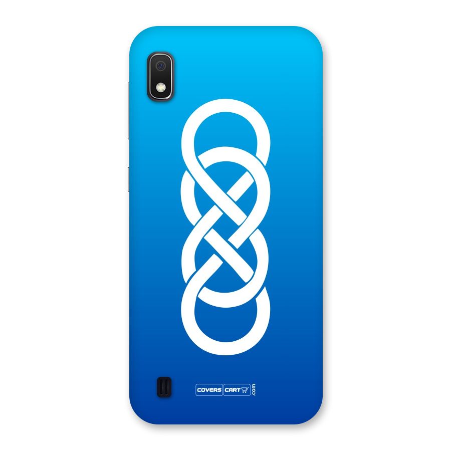 Double Infinity Blue Back Case for Galaxy A10