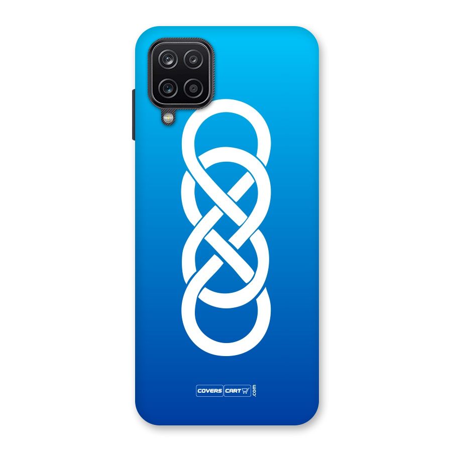 Double Infinity Blue Back Case for Galaxy A12