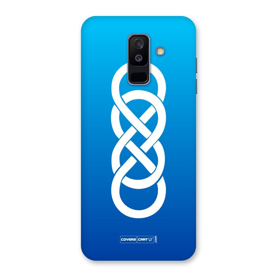 Double Infinity Blue Back Case for Galaxy A6 Plus