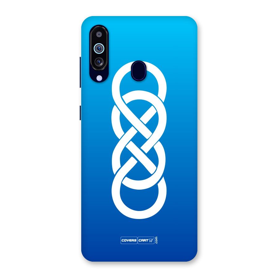 Double Infinity Blue Back Case for Galaxy A60