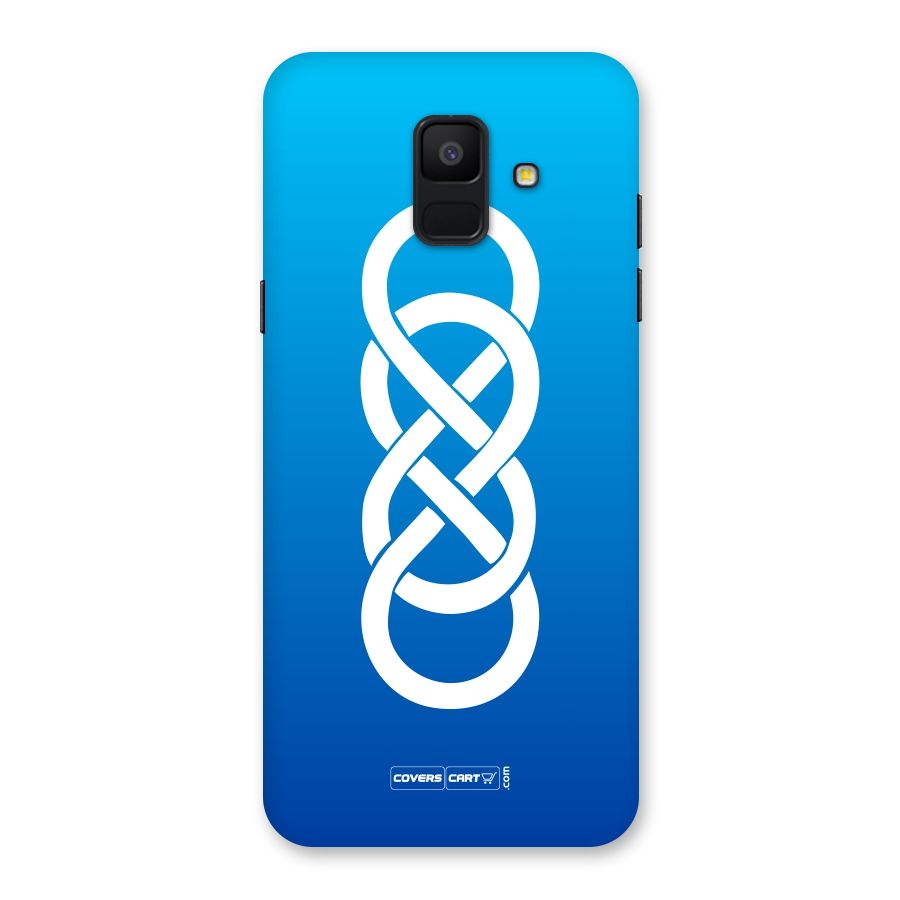 Double Infinity Blue Back Case for Galaxy A6 (2018)