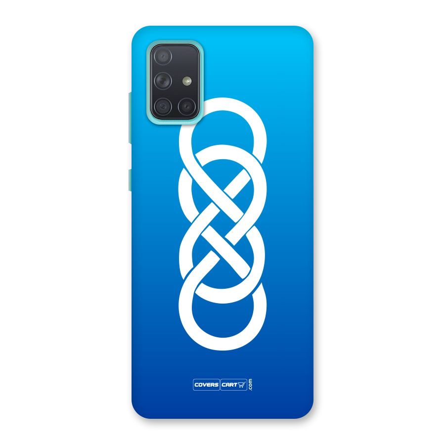 Double Infinity Blue Back Case for Galaxy A71