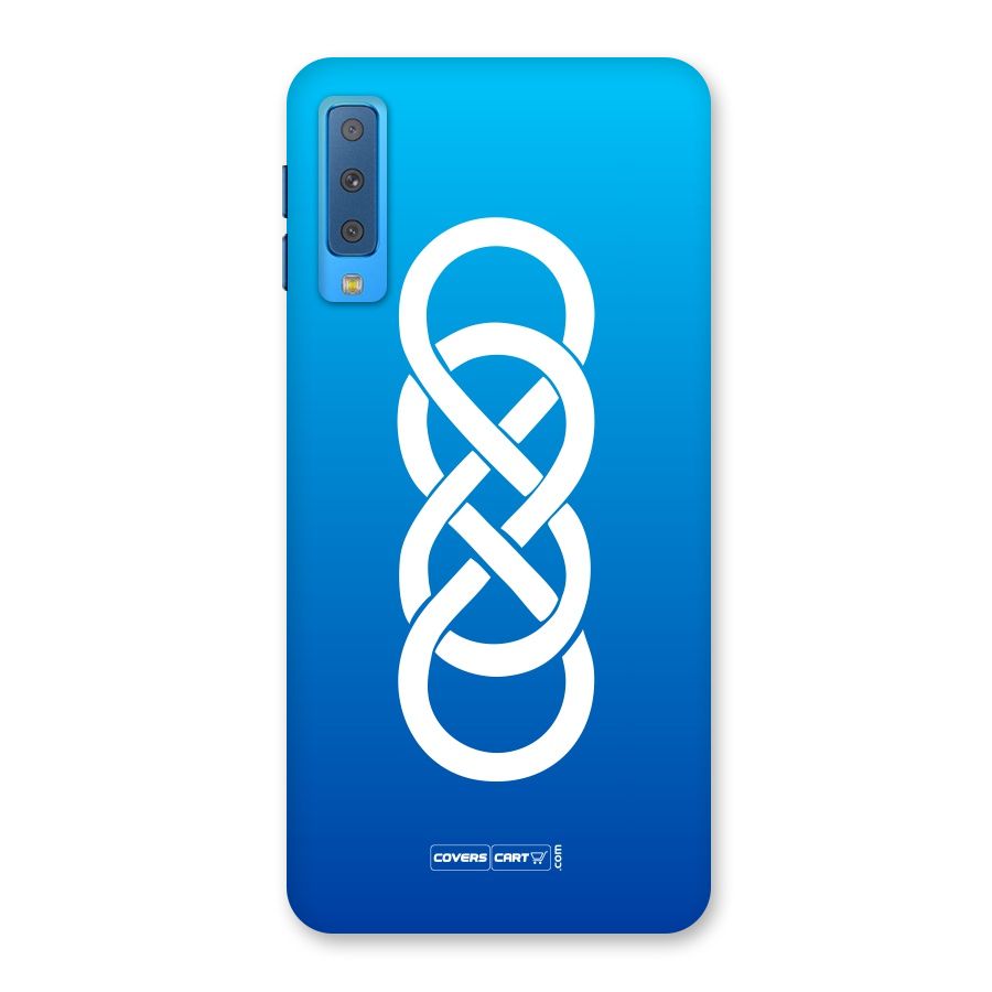 Double Infinity Blue Back Case for Galaxy A7 (2018)