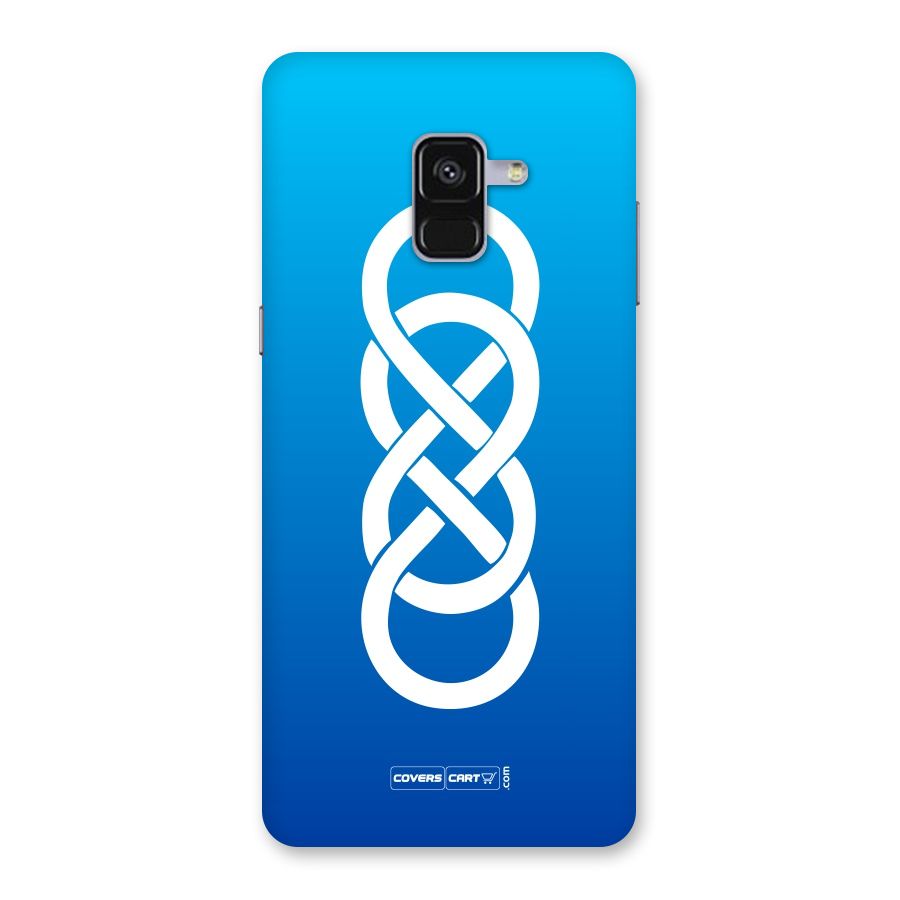 Double Infinity Blue Back Case for Galaxy A8 Plus
