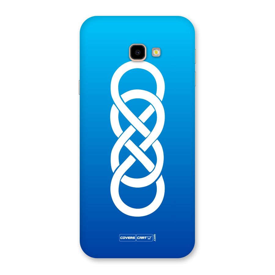 Double Infinity Blue Back Case for Galaxy J4 Plus