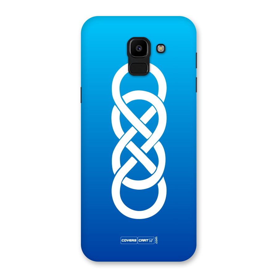 Double Infinity Blue Back Case for Galaxy J6