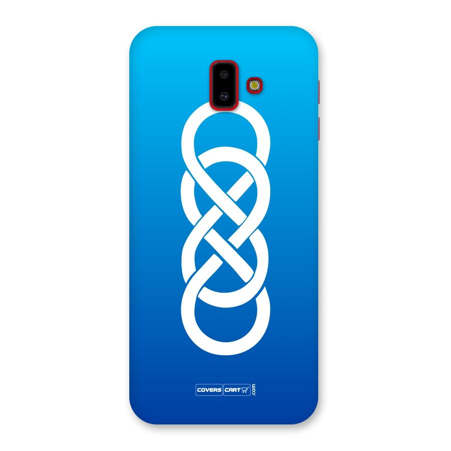 Double Infinity Blue Back Case for Galaxy J6 Plus