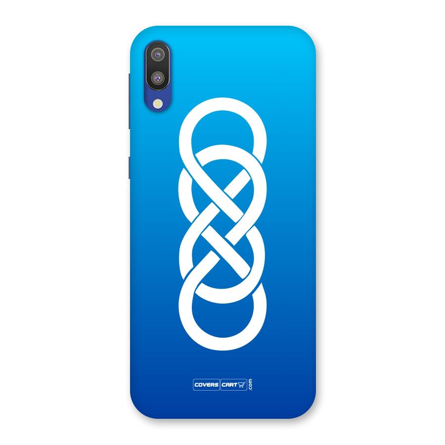Double Infinity Blue Back Case for Galaxy M10