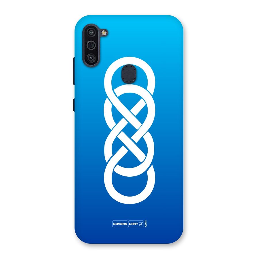 Double Infinity Blue Back Case for Galaxy M11
