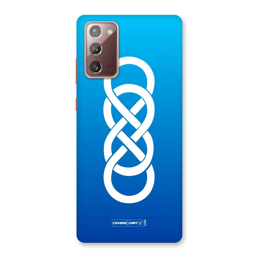 Double Infinity Blue Back Case for Galaxy Note 20