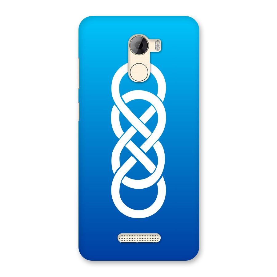Double Infinity Blue Back Case for Gionee A1 LIte
