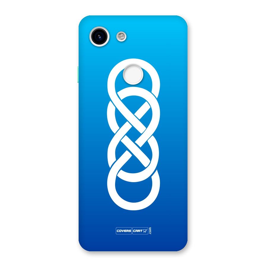 Double Infinity Blue Back Case for Google Pixel 3