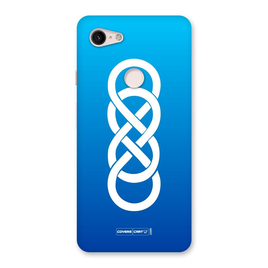 Double Infinity Blue Back Case for Google Pixel 3 XL
