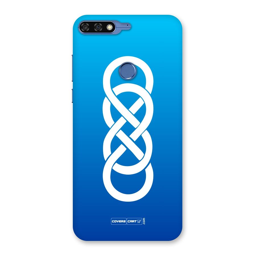 Double Infinity Blue Back Case for Honor 7C
