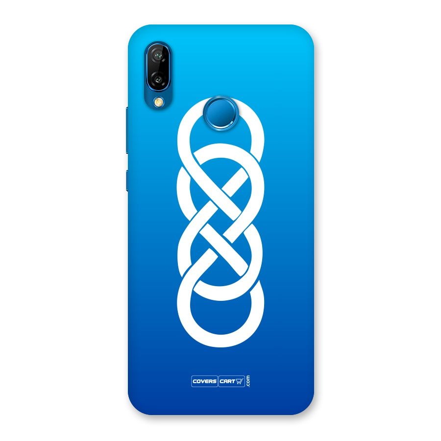 Double Infinity Blue Back Case for Huawei P20 Lite