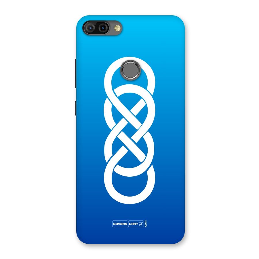 Double Infinity Blue Back Case for Infinix Hot 6 Pro