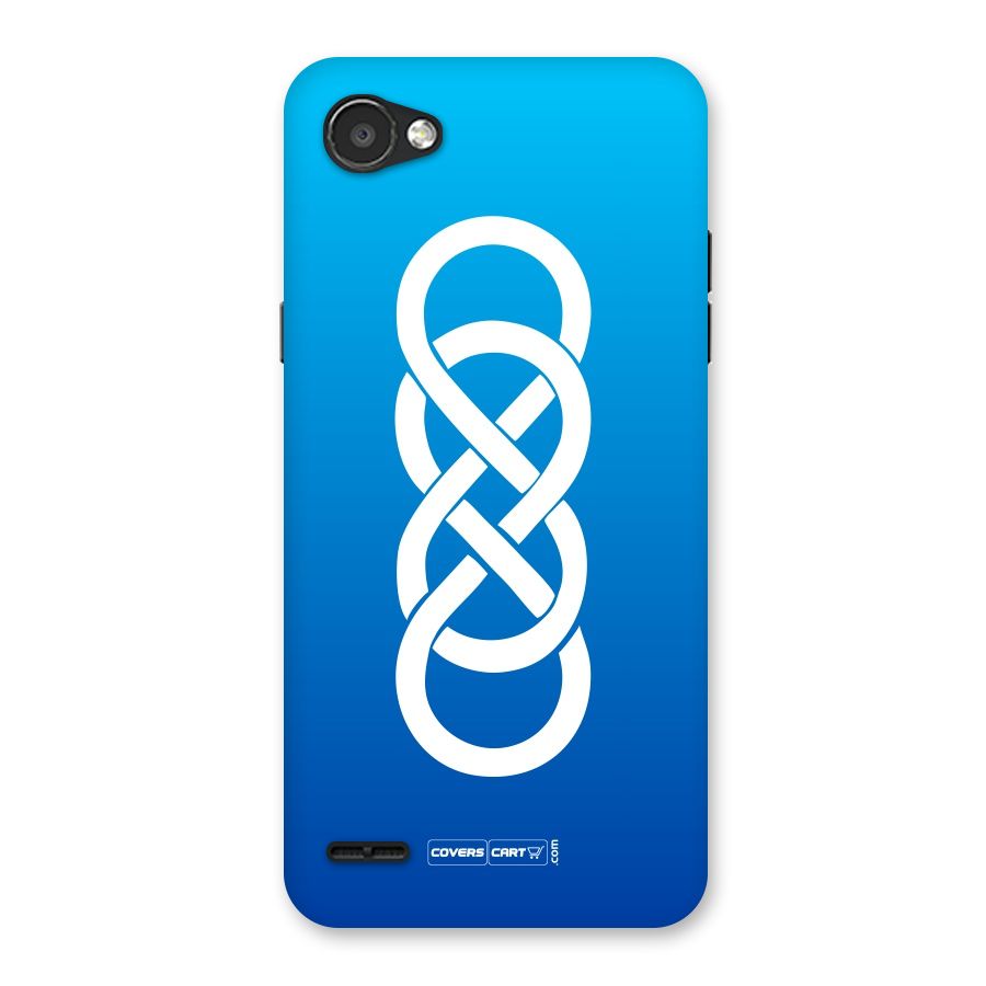 Double Infinity Blue Back Case for LG Q6