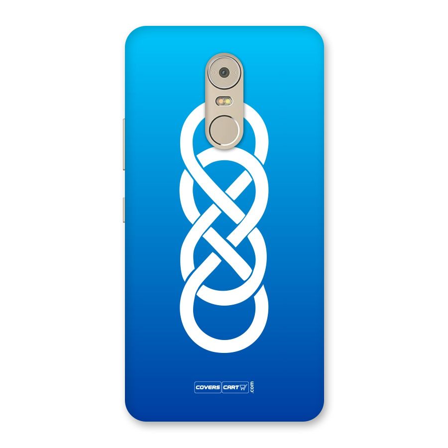 Double Infinity Blue Back Case for Lenovo K6 Note