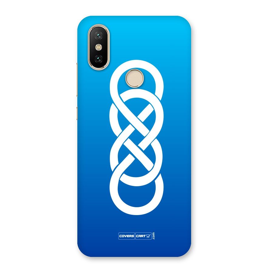 Double Infinity Blue Back Case for Mi A2