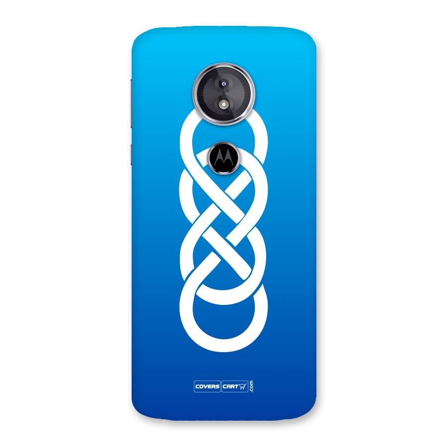 Double Infinity Blue Back Case for Moto E5