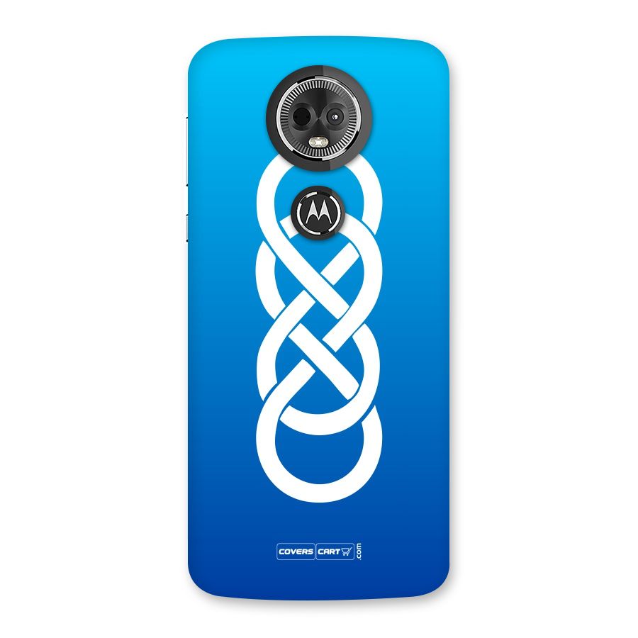 Double Infinity Blue Back Case for Moto E5 Plus
