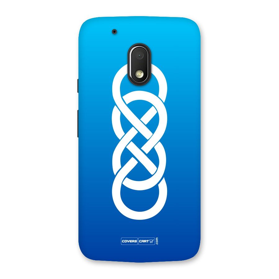 Double Infinity Blue Back Case for Moto G4 Play