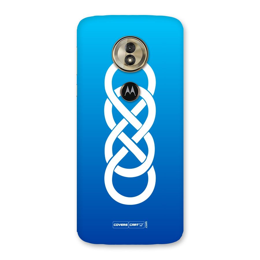 Double Infinity Blue Back Case for Moto G6 Play
