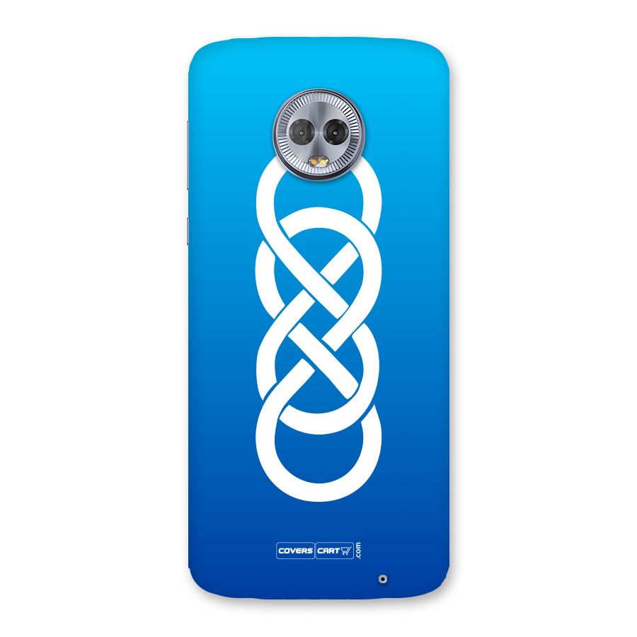 Double Infinity Blue Back Case for Moto G6 Plus