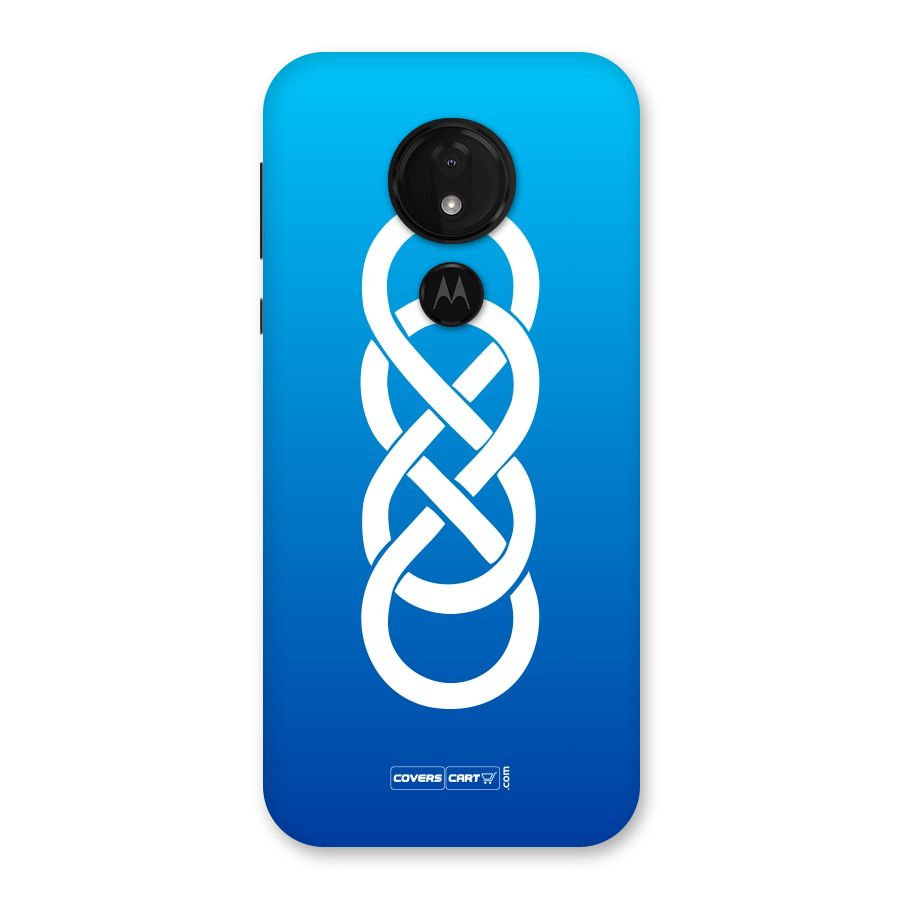Double Infinity Blue Back Case for Moto G7 Power