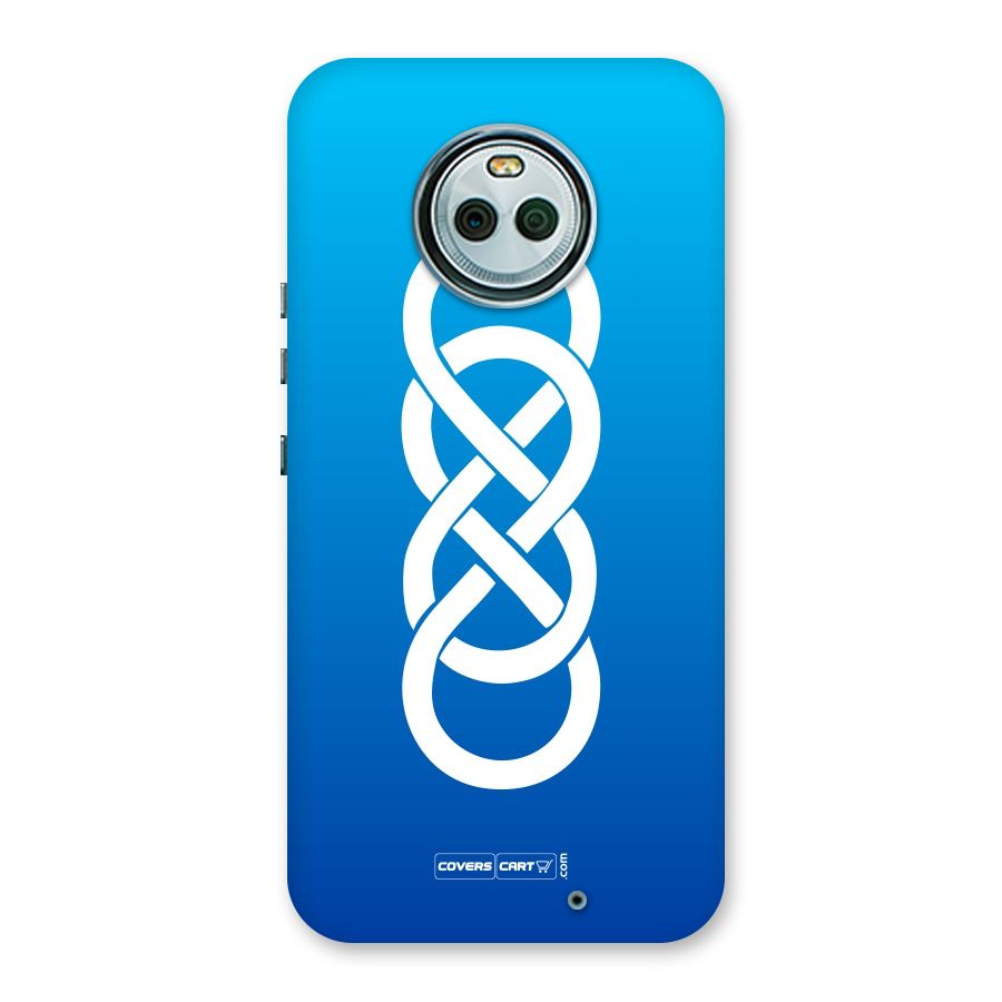 Double Infinity Blue Back Case for Moto X4