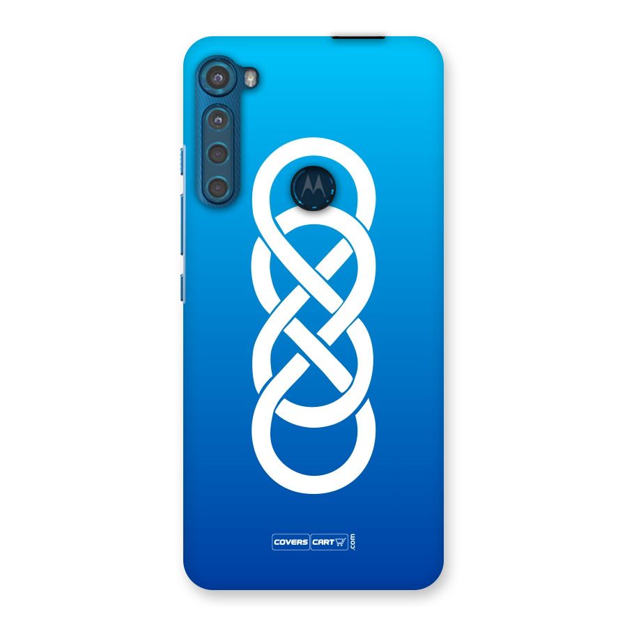 Double Infinity Blue Back Case for Motorola One Fusion Plus