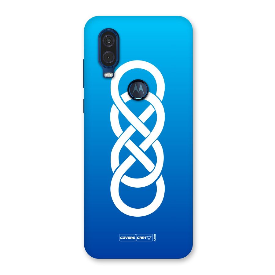 Double Infinity Blue Back Case for Motorola One Vision