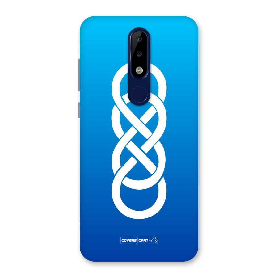 Double Infinity Blue Back Case for Nokia 5.1 Plus