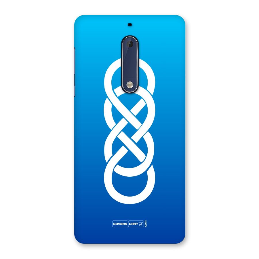 Double Infinity Blue Back Case for Nokia 5