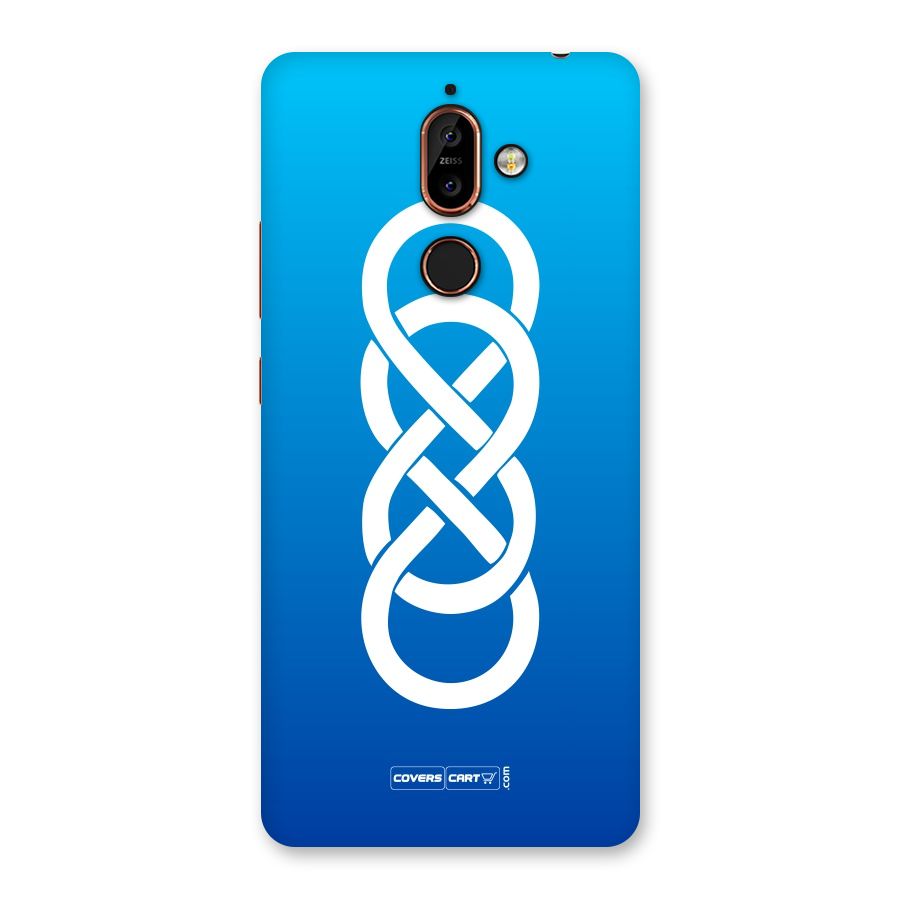 Double Infinity Blue Back Case for Nokia 7 Plus