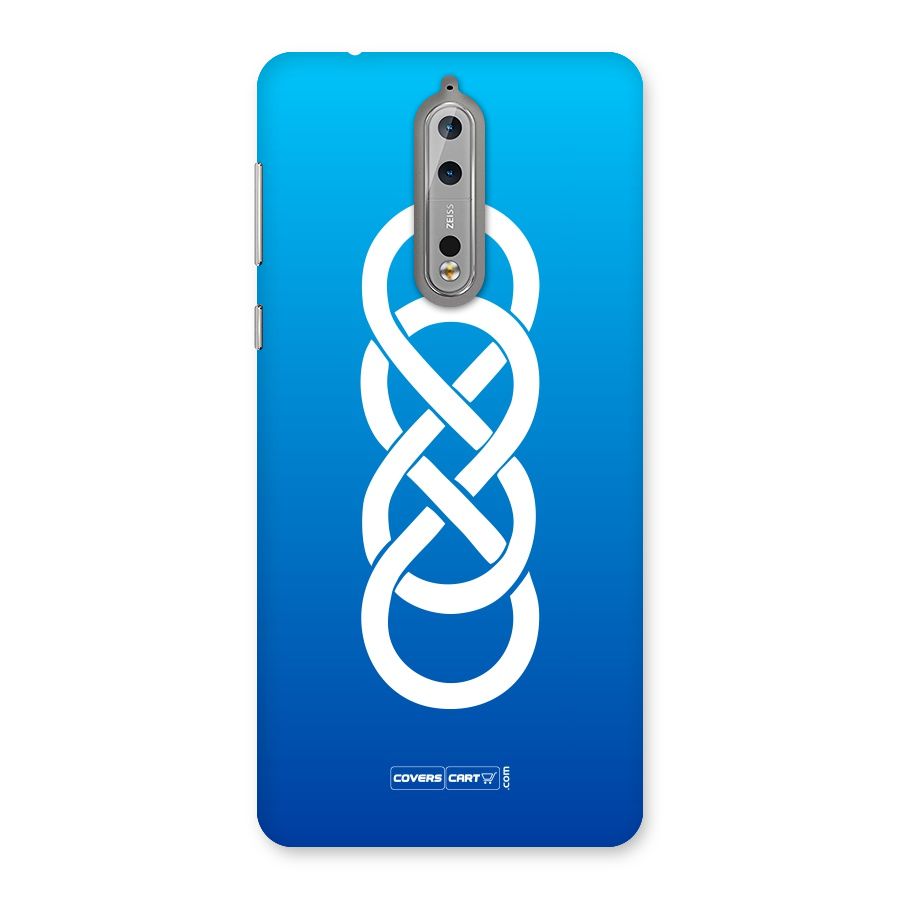 Double Infinity Blue Back Case for Nokia 8