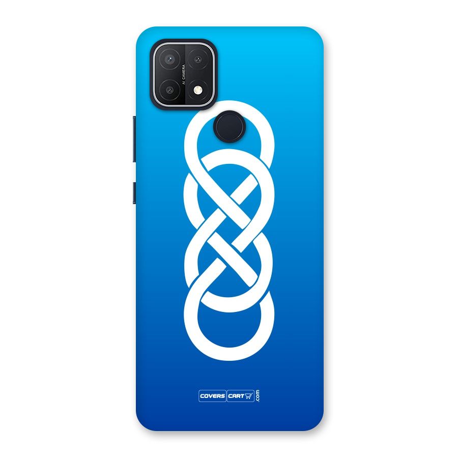 Double Infinity Blue Back Case for Oppo A15s