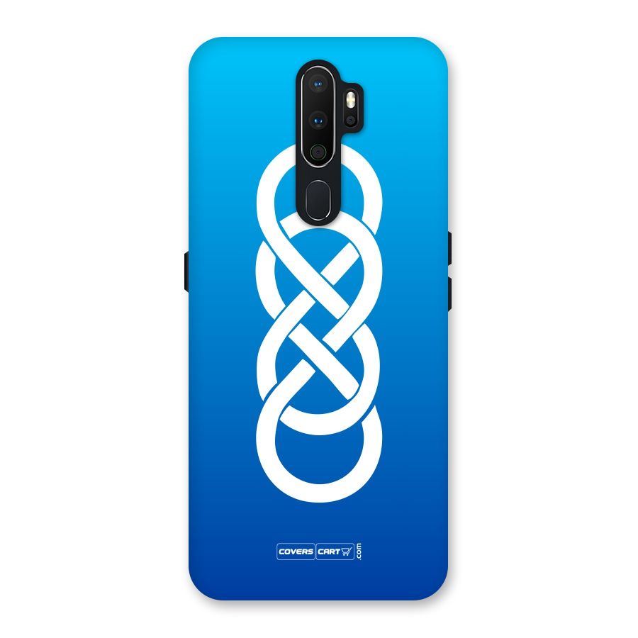 Double Infinity Blue Back Case for Oppo A5 (2020)