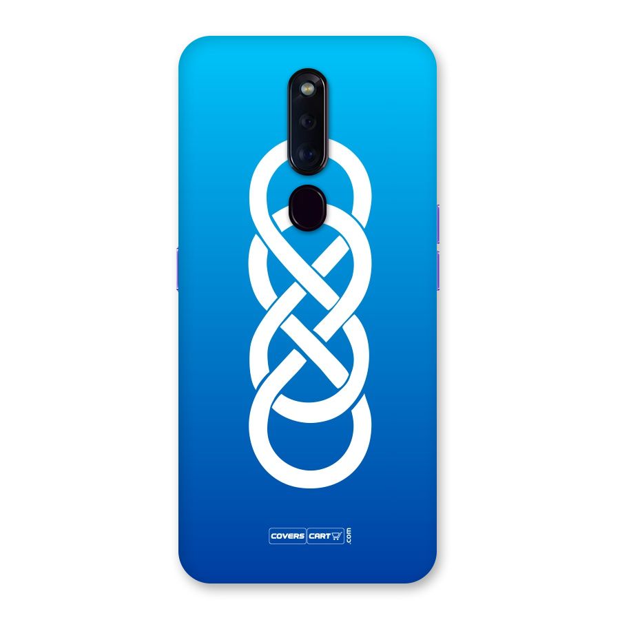Double Infinity Blue Back Case for Oppo F11 Pro