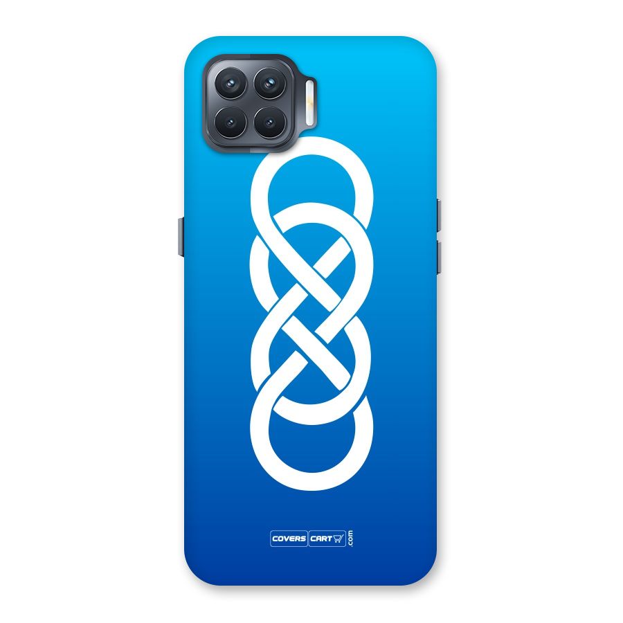 Double Infinity Blue Back Case for Oppo F17 Pro
